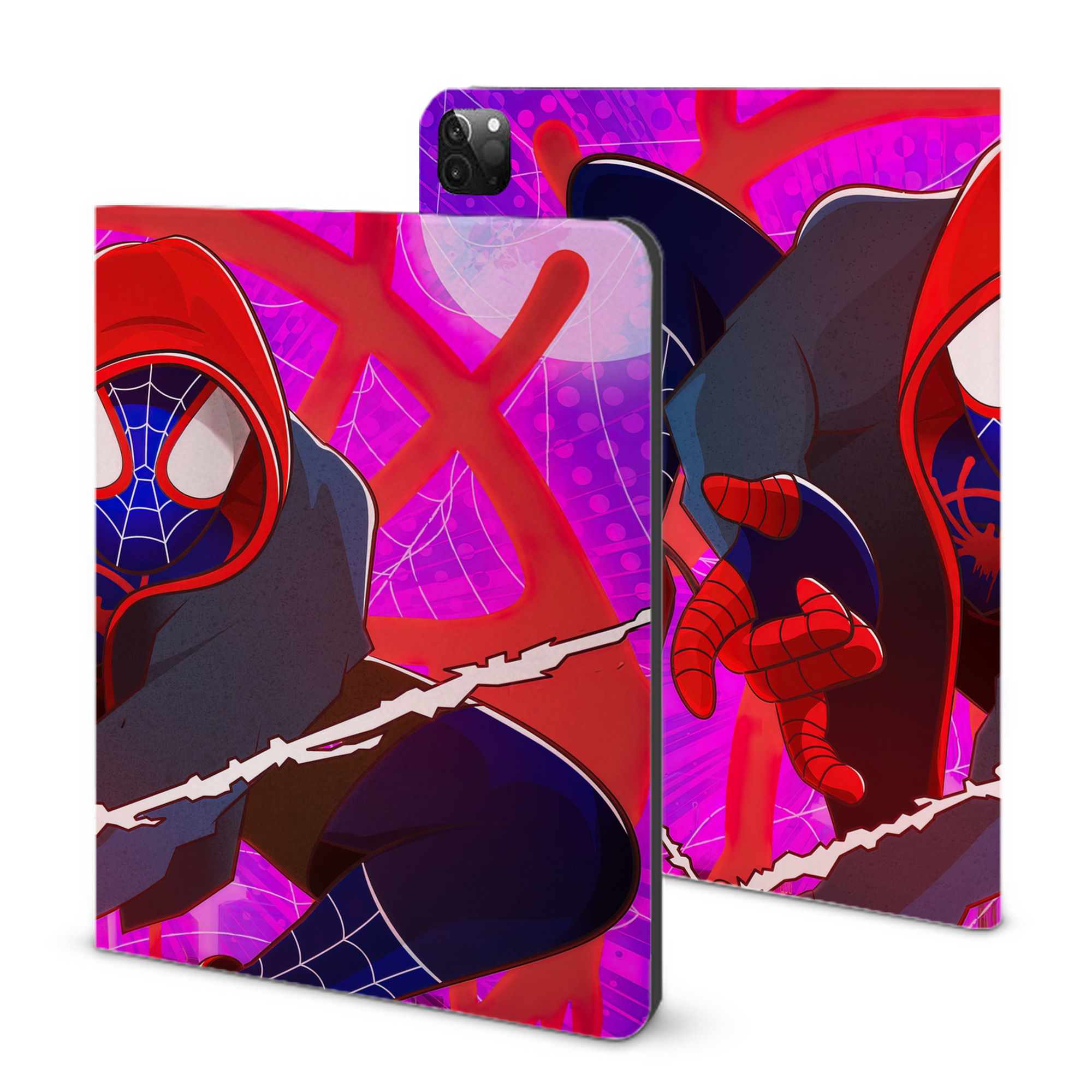 （画像用） Spider Man スパイダーマン IPadケース ペンホルダー付き ブックスタイルデザイン